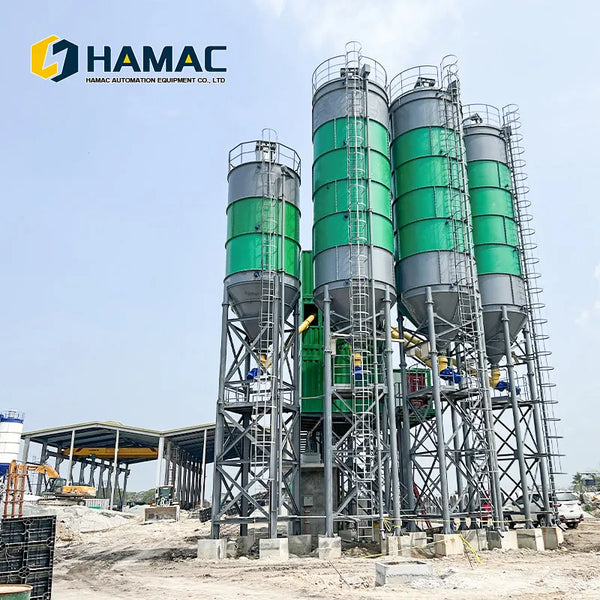 Automation Concrete Pump Truck Stationary Mixing Batching Plant