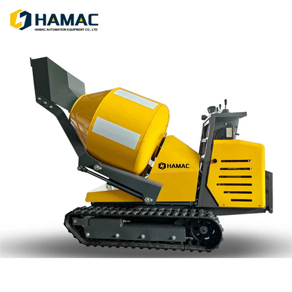 Best Selling Self-loading 500L Rubber Crawler Concrete Mixer for Construction