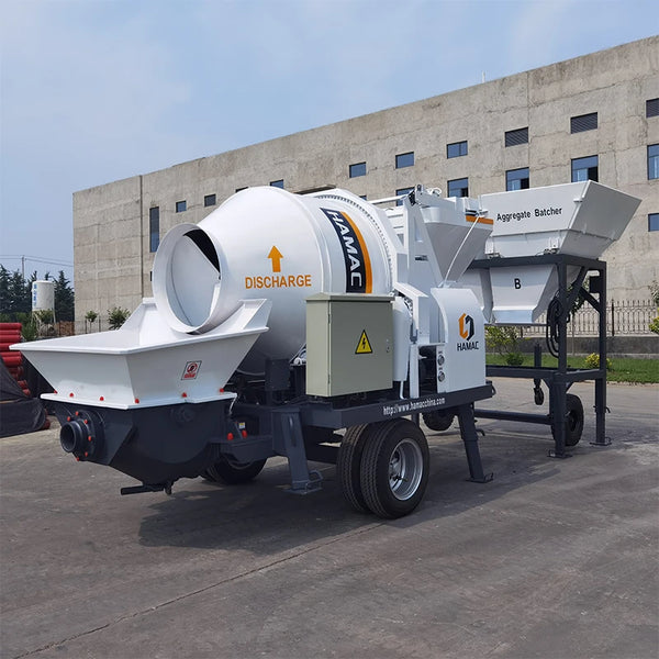 Mini Concrete Mixer and Trailer Cement Mixer with Pump Machine Concrete Mixer with Pump