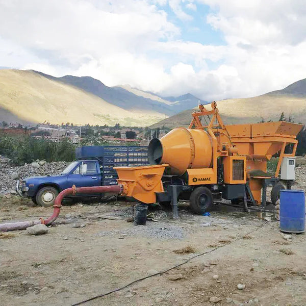Mini Portable Mobile Trailer Concrete Mixer Pump Cement Mixer Pumps Mixer Concrete Pumps