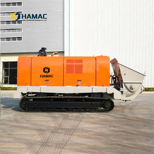 Flexible China Manufacturer with Engine and Motor Core Components Continous Operation Crawler Trailer Concrete Pump