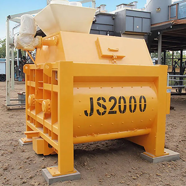High Quality JS 500 1000 2000 3500 4500L Horizontal Twin Shaft Concrete Mixer for Sale