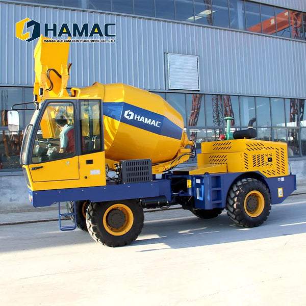 HAMAC Diesel Portable Mobile Self Loading Truck Concrete Mixer 3.5 M3 for Sale