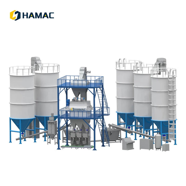 Hot Sale Ceramic Tile Adhesive Mortar Manufacturing Machine Full-Automatic Automatic Dry Mortar Production Line
