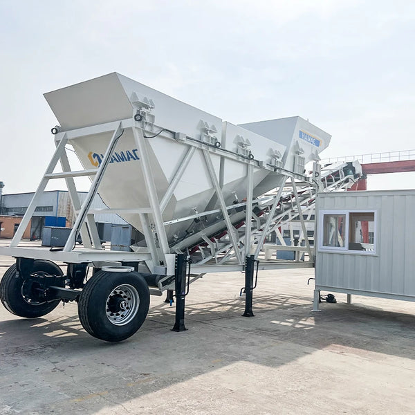 75m3 / H Automatic Feeding Dry Mix Concrete Batch Plant