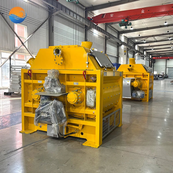 JS1250 1500 2000 3000 4500 Twin Shafts Horizontal Concrete Mixer for Mixing Plants