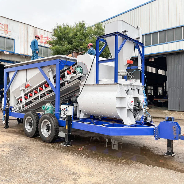 HAMAC YHZS50 China Manufacturer Hot Sale Mini Mobile Premix Concrete Batching Mixer Plant