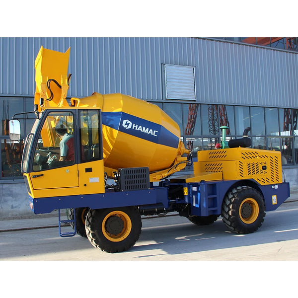 HAMAC Self Loading Mixer Gearbox Transit Self Loading Concrete Mixer Zhengzhou Small Self Loading Concrete Mixer Truck