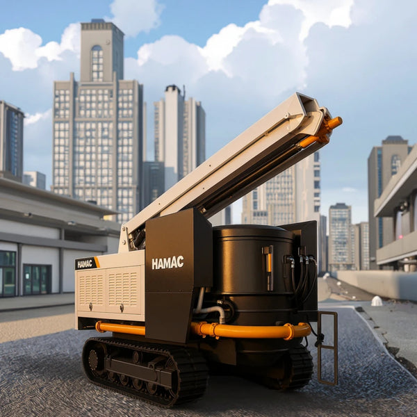 High-Pressure Concrete Boom Pump Concrete Mixer Pump Truck with Crawler Chassis for Long-Reach Projects