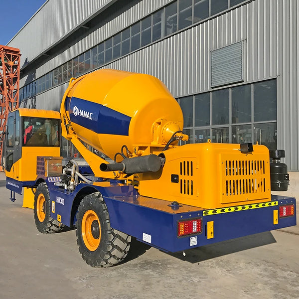 3 Wheel Hydraulic Self Loading Batching Plant Jbc Truck Small Self Loading Concrete Mixer