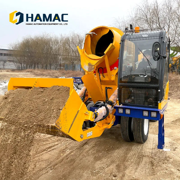 Hot Selling HAMAC Mobile Portable Self Loading Concrete Mixer Truck for Sale