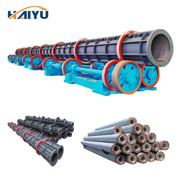 Quality Assurance Concrete Electric Pole Mould Concrete Pole Making Machine Concrete Poles Manufacturing Equipment