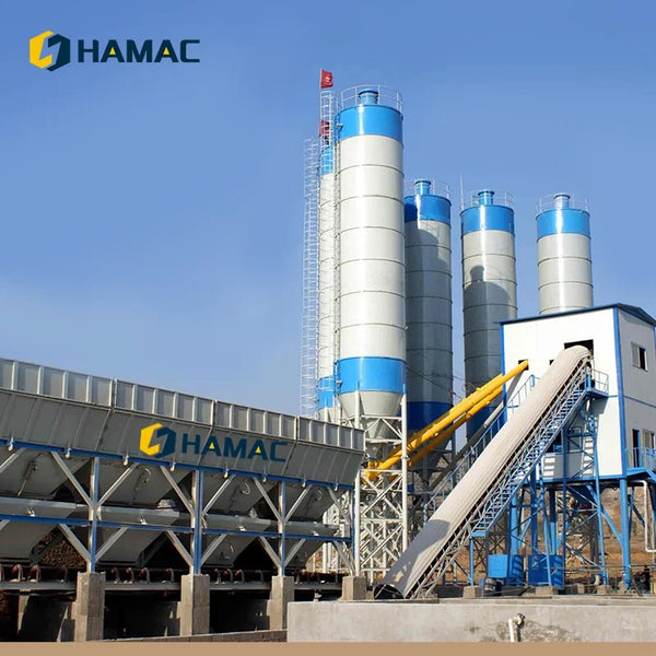 Hot Sale Production Line Construction Electric Pump Motor Engine Ready Mixed Concrete Mixing Plant 90m3 Concrete Batching Plant