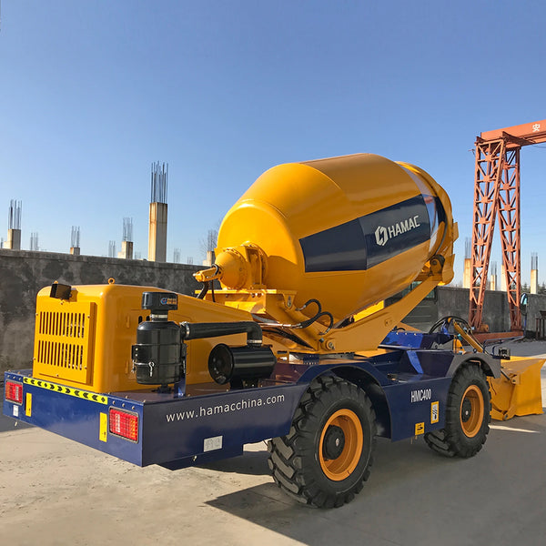 Self Loading Pan Concrete Mixer Self Loading Mini Crawler Mixer Concrete Mixing Machine