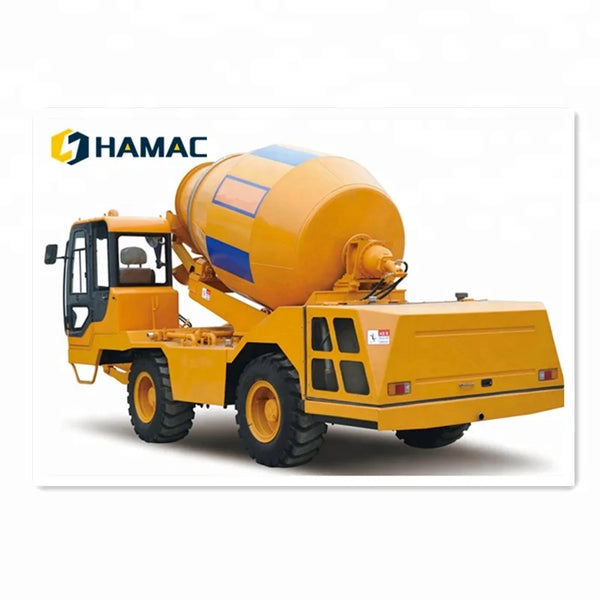 HAMAC 1.5m3 Высокоэффективный и недорогой самозагружающийся мобильный бетоносмеситель 