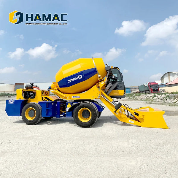 High Efficiency Mini Self Loading Mixer Truck 3.5 M3 Capacity diesel Self Loading Concrete Mixer Truck Portable