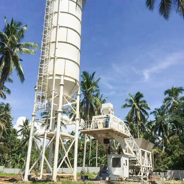 25 to 240 M3/h Mobile Concrete Factory Bath Mix Plant Planning Concrete Batching Plant