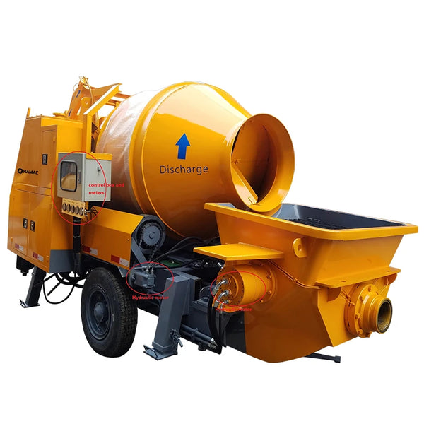 Trailer Mini Portable Spare Parts Trailer Concrete Pump With Mixer for Sale