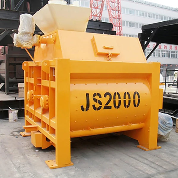 Electric Concrete Mixer Twin Shafts JS500 JS1000 JS2000 Sicoma Mixing Concrete Drum Mixer for Sale