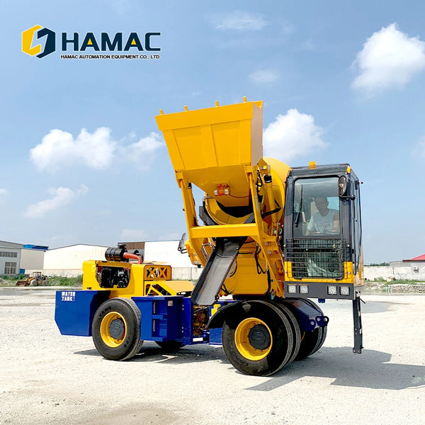 Hamac Construction Portable Mobile Self Loading Truck Concrete Mixer Machine Suppliers Price