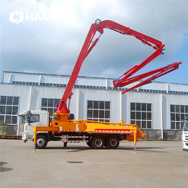 38m 50m 80m Truck-mounted Concrete Mixer and Pump Truck Hydraulic Concrete Cement Pump Truck Cost of Concrete Boom Pumps