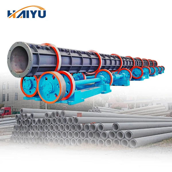 Prestressed Concrete Electric Pole Making Machine  Precast Concrete Pole Mold Concrete Pole Manufacturing Plant