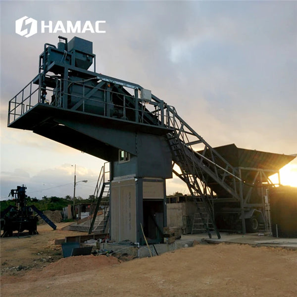 Single Silo Concrete Batching Plant Single Concrete Batching Plant Mobile Movable Concrete Batching Plant