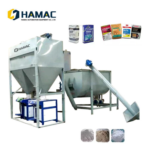 Dry Mortar Production Line 3-5ton/H Dry Mortar Production Machines Ceramic Tile Adhesive Mixing Machine