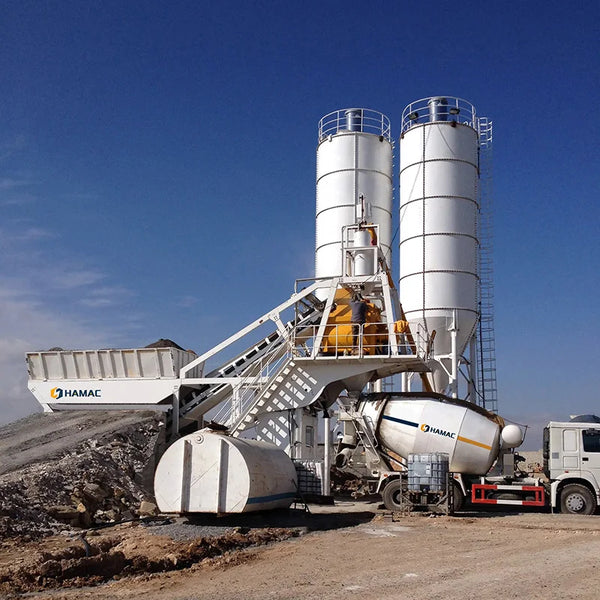 Mobile Movable Mixing Bowls in a M1 J750 Concrete Batching Plant
