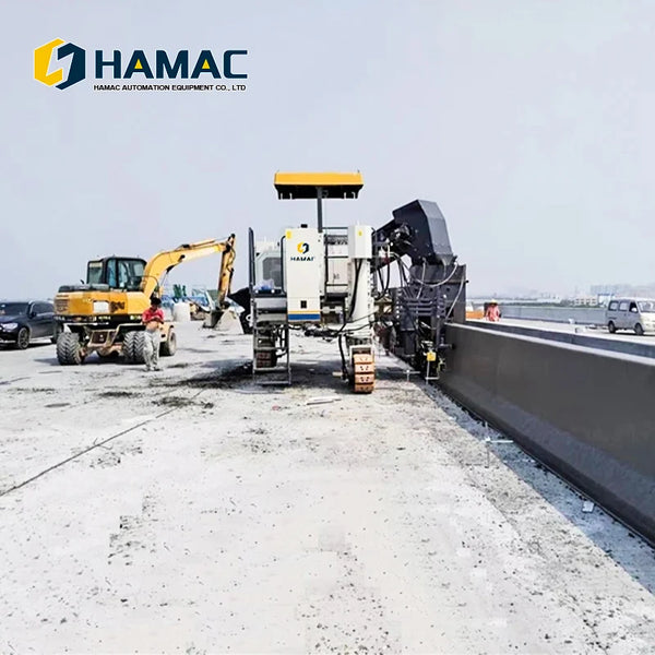 Sidewalk Slipform Pavers Curb Machine 12m Slipform Concrete Paver Hamac Concrete Slipform Paver