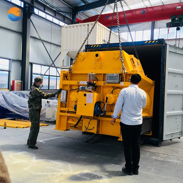 JS1250 Twin Shaft Horizontal Concrete Mixing Equipment Concrete Mixer for Concrete Batching Plant