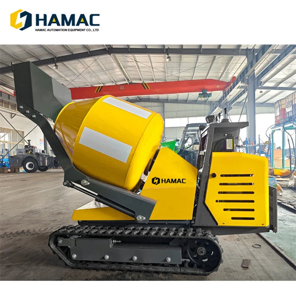 High Quality Diesel Mini Mixer Crawler Self Loading Mobile Concrete Mixer Automatic Building Diesel Small Concrete Mixer Truck