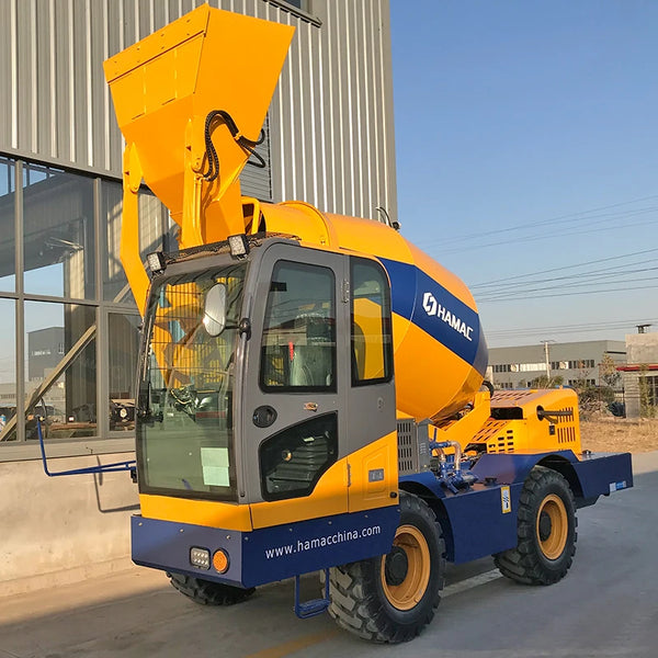 Self Loading Concrete Drum Mixer Truck 3cbm Spare Parts Auto Self Loading Mixer