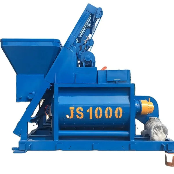 Twin Shaft Forced Mixer - Heavy-Duty Concrete/Asphalt/Refractory Blender, 1-6m³ Batch Capacity with Wear-Resistant Blades
