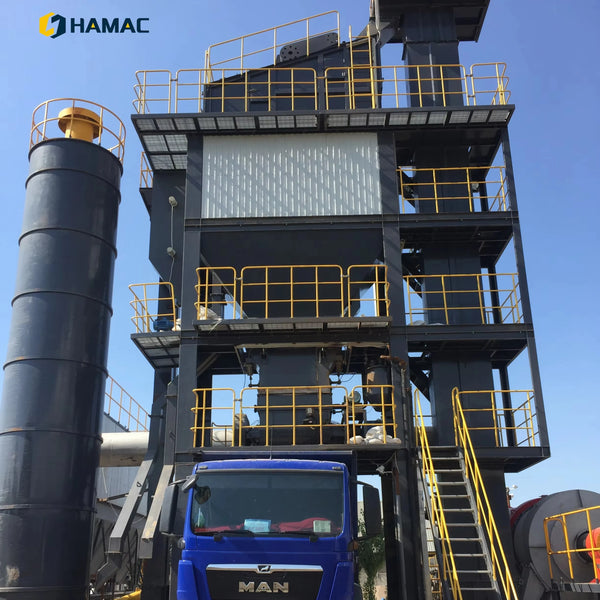 Planta mezcladora de asfalto por lotes de 120 t/h para construcción de carreteras asfálticas 