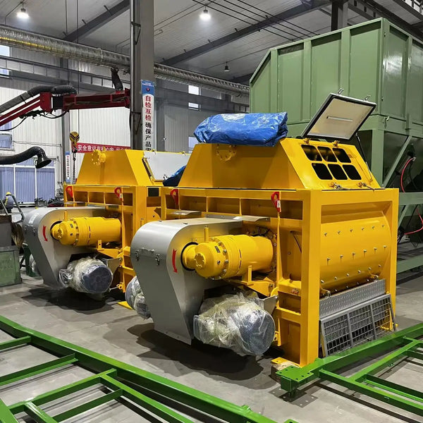FACTORY SALE Output 1 Cbm Concrete Mixer Horizontal Twin Shafts Concrete Mixers